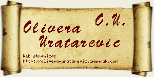 Olivera Uratarević vizit kartica